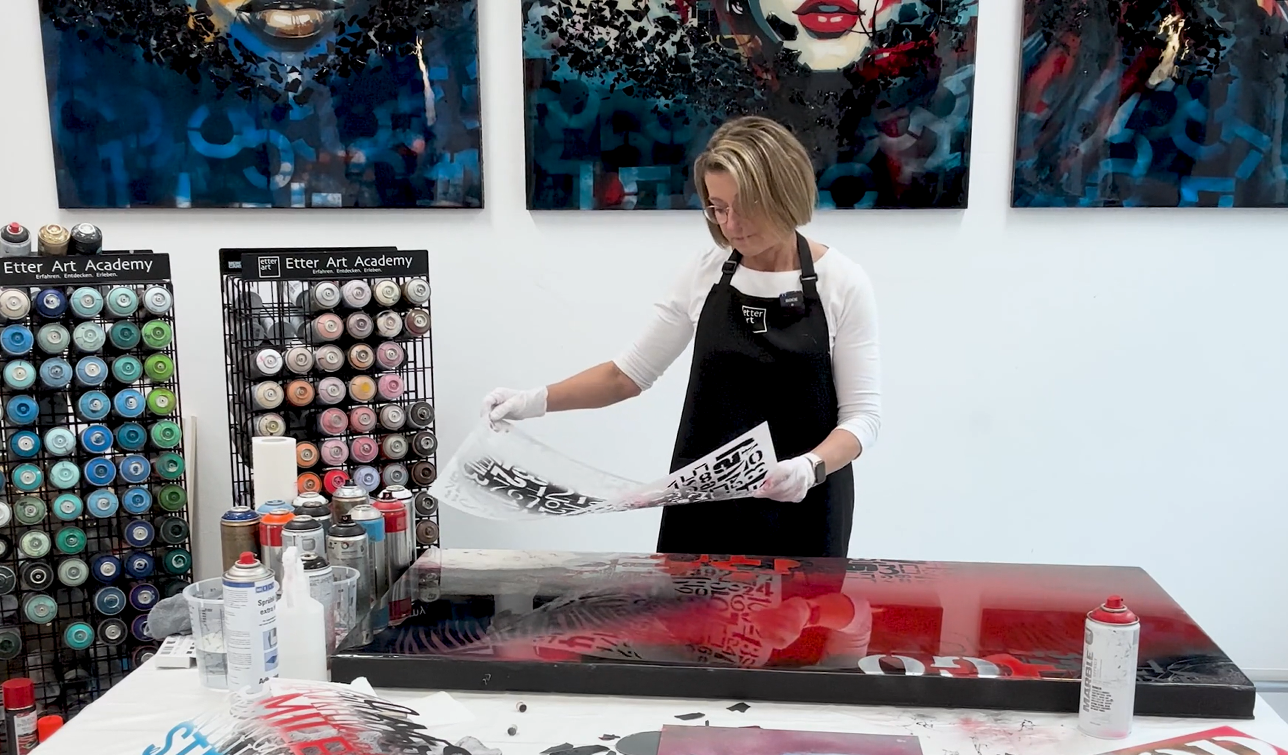 „How to Stencil Art“: Technik-Onlinekurs für Kunst mit Schablonen