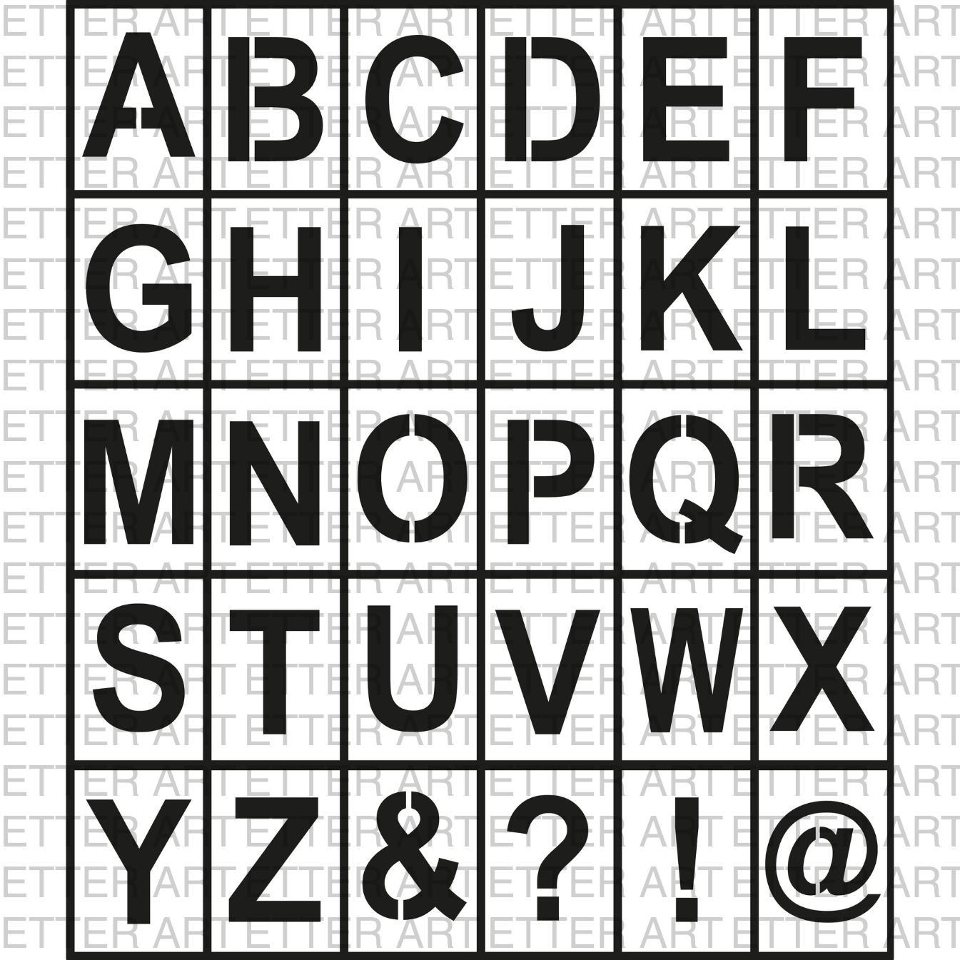 LETTER SET BOLD STYLE - 14,8 × 21,0 cm