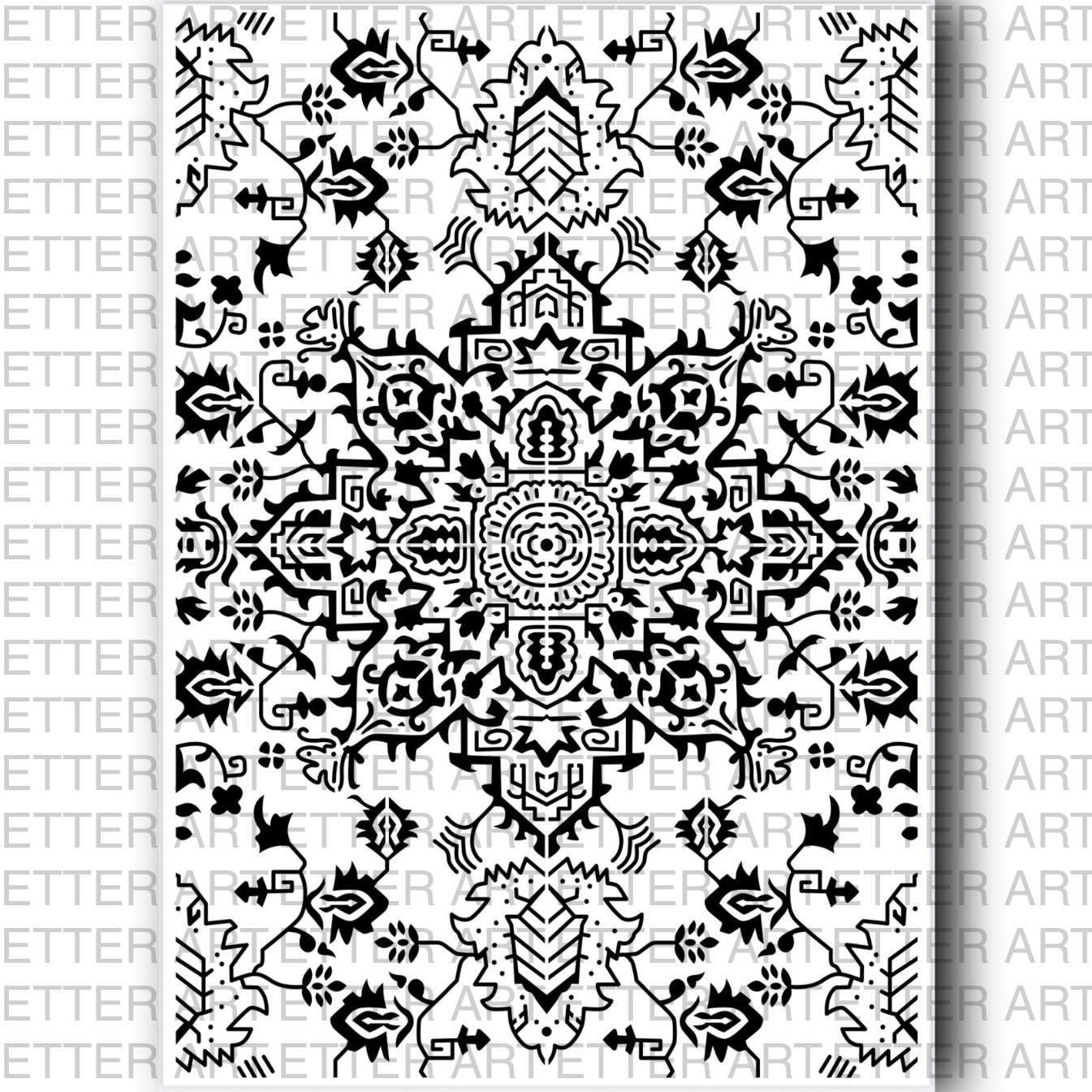 ORIENTAL PATTERN - 21,0 x 29,7 cm