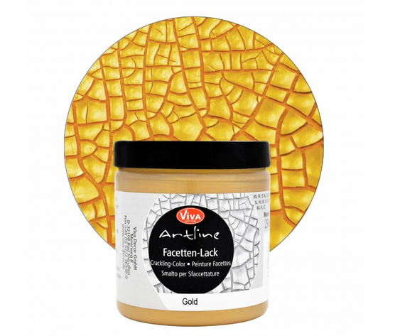 Facettenlack Crackling Color Gold 250 g