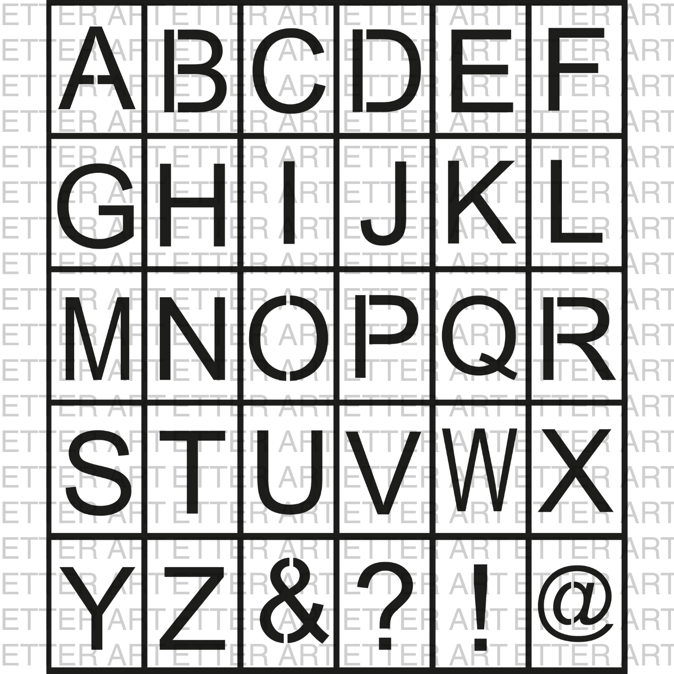 LETTER SET CLEAN STYLE - 14,8 × 21,0 cm