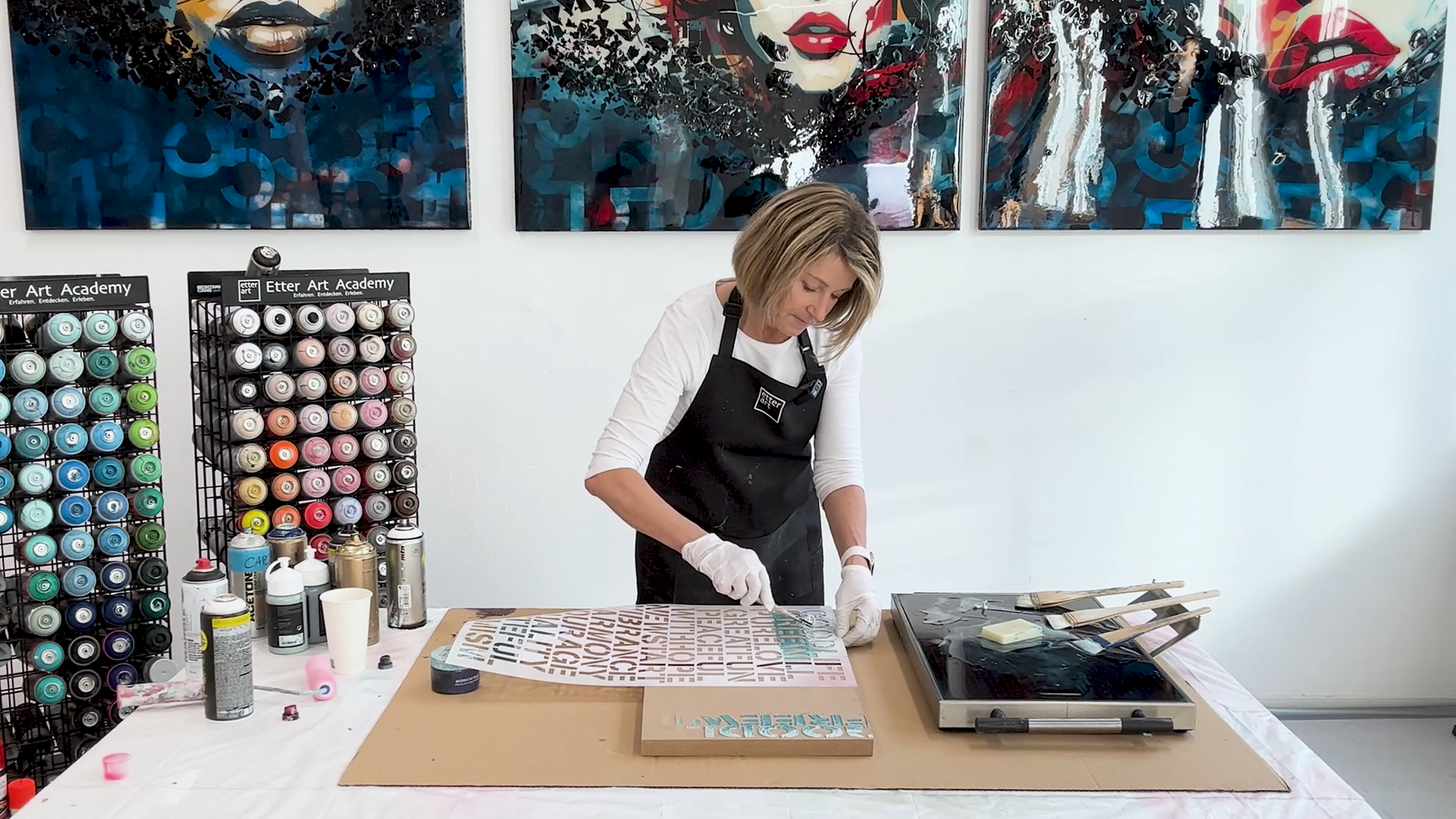 „How to Stencil Art“: Technik-Onlinekurs für Kunst mit Schablonen