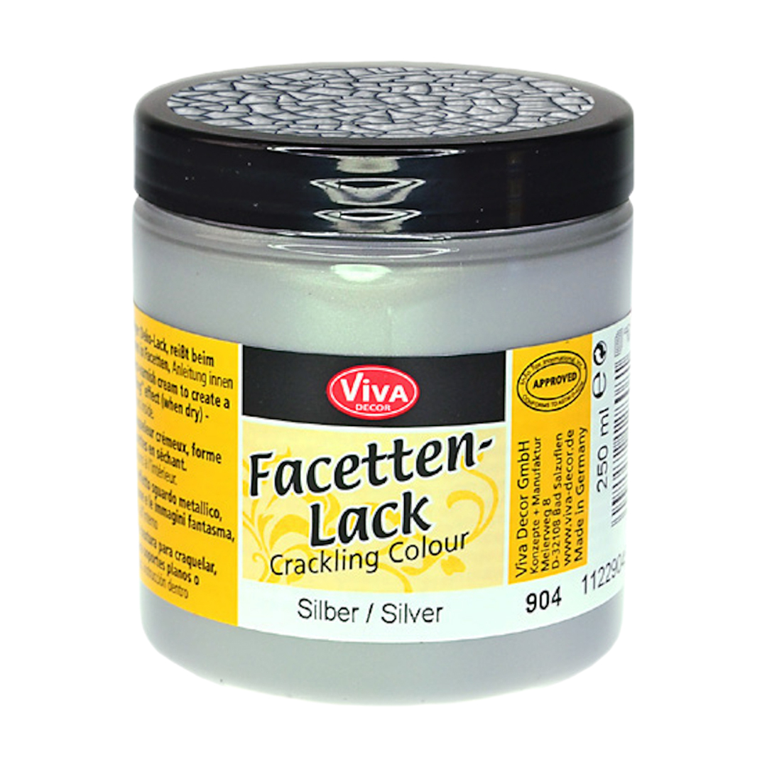 Facettenlack Crackling Color Silber 250 g