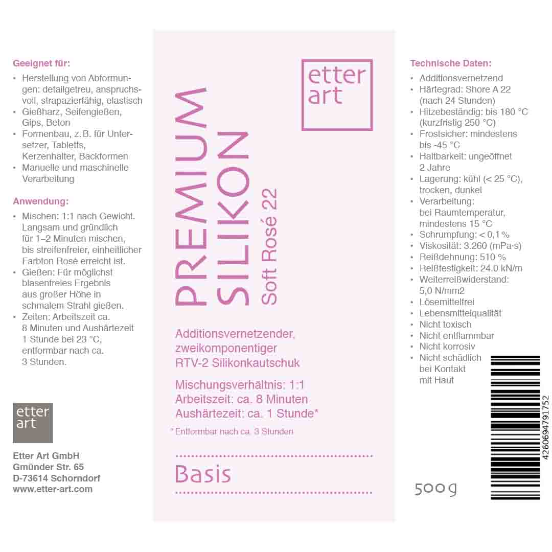 Etter Art PREMIUM SILIKON SOFT ROSÉ 22 - Set 1 kg