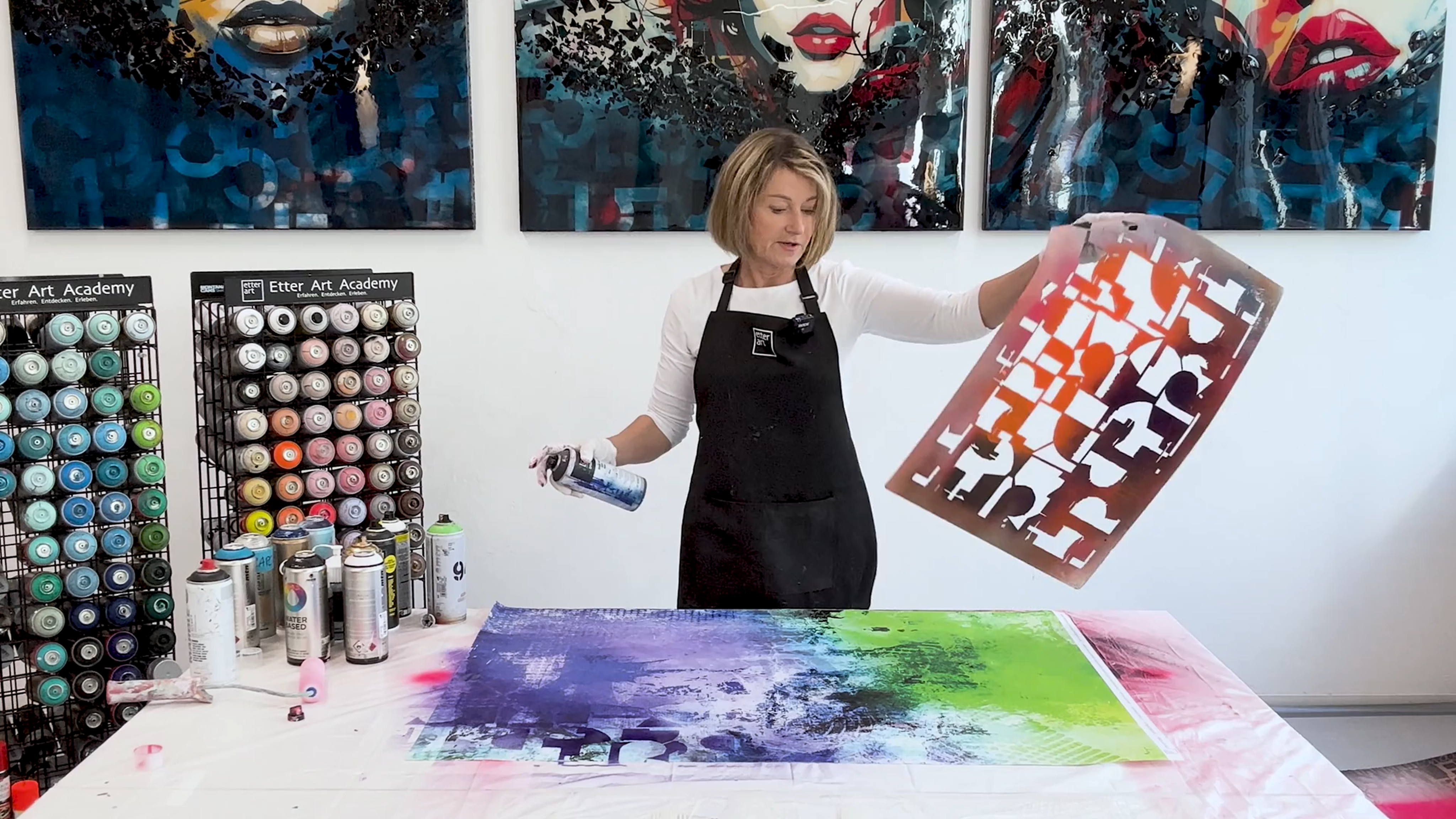 „How to Stencil Art“: Technik-Onlinekurs für Kunst mit Schablonen