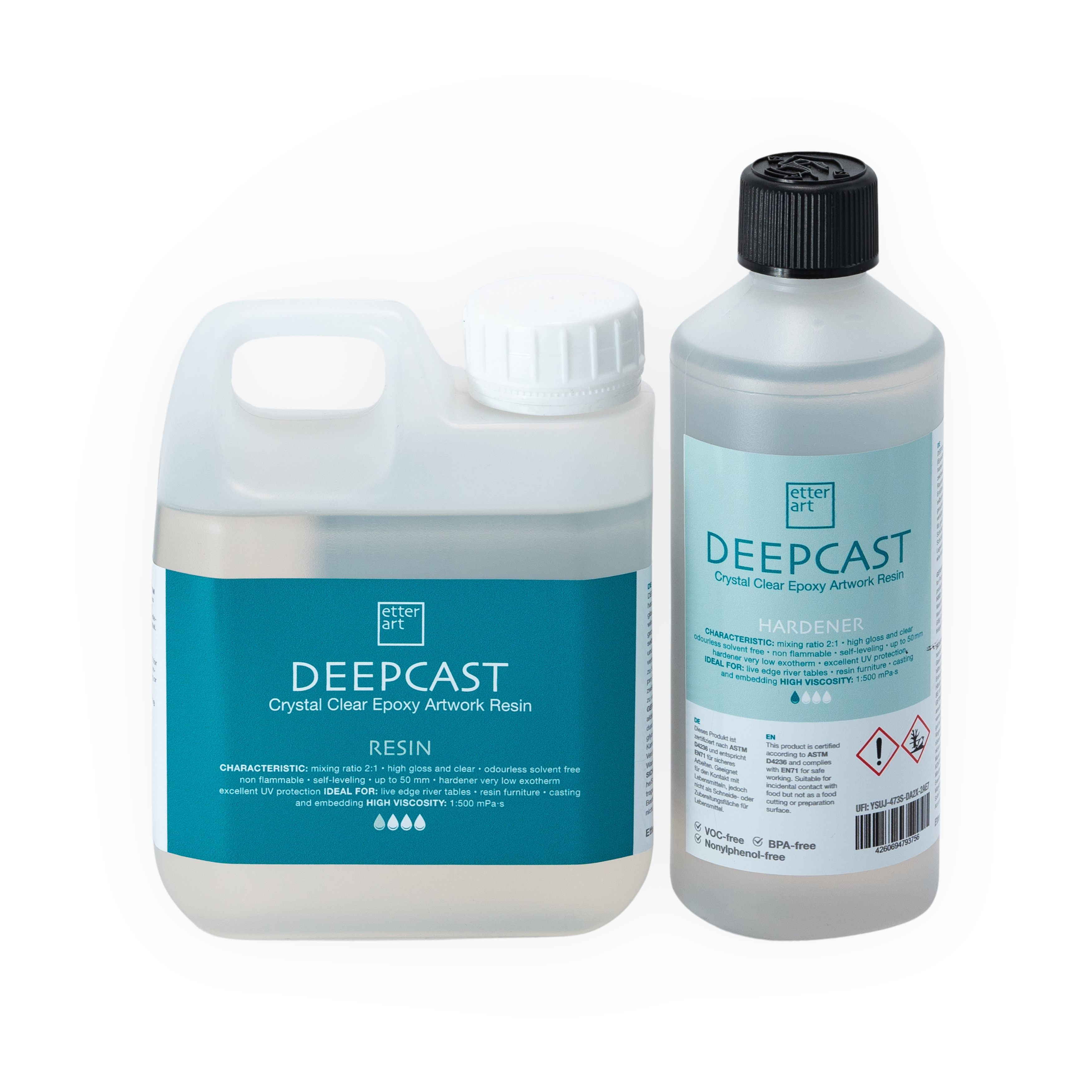 DEEPCAST Clear Casting Resin (CER) - Set 1,5 l